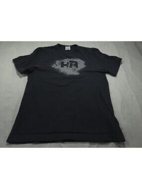 Helly Hansen Shirt Womens Medium Black Logo Tee Hiking Casual Outdoors